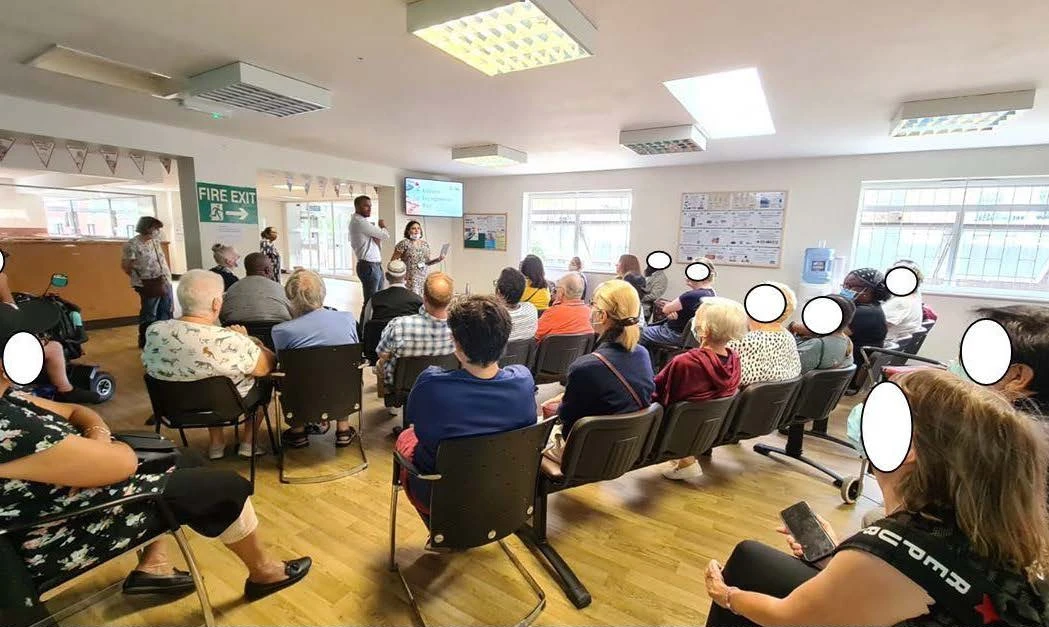 An image from the patient engagement session