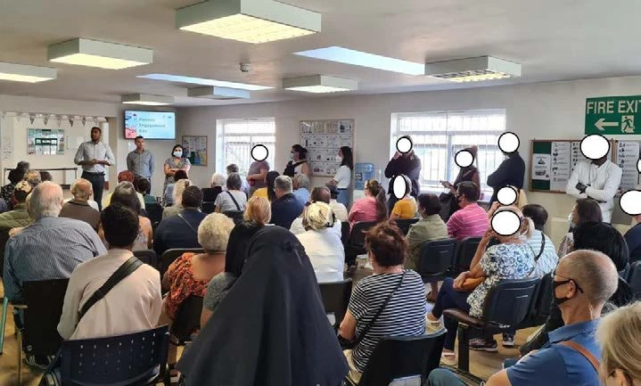 An image from the patient engagement session